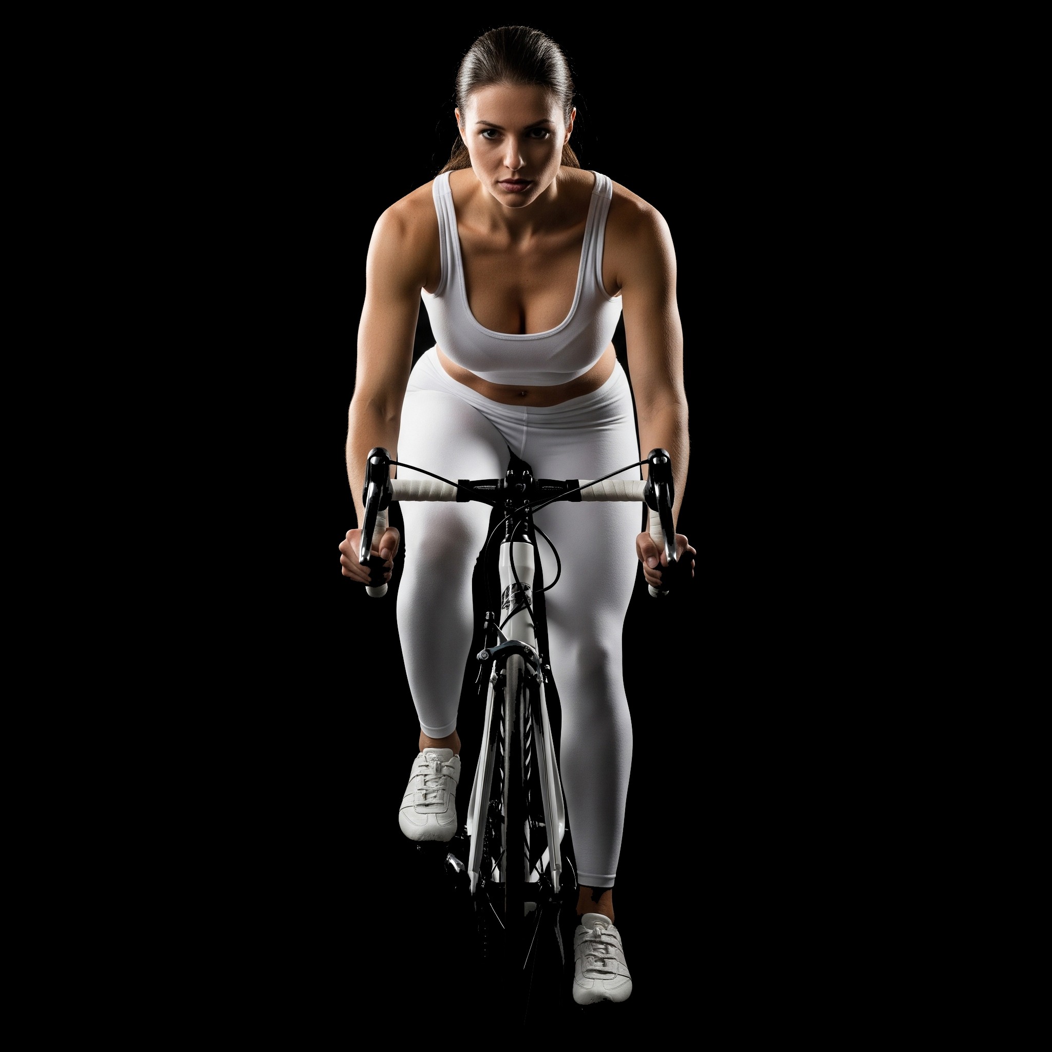 Frontal knee trajectory analysis example - Bike posture assessment